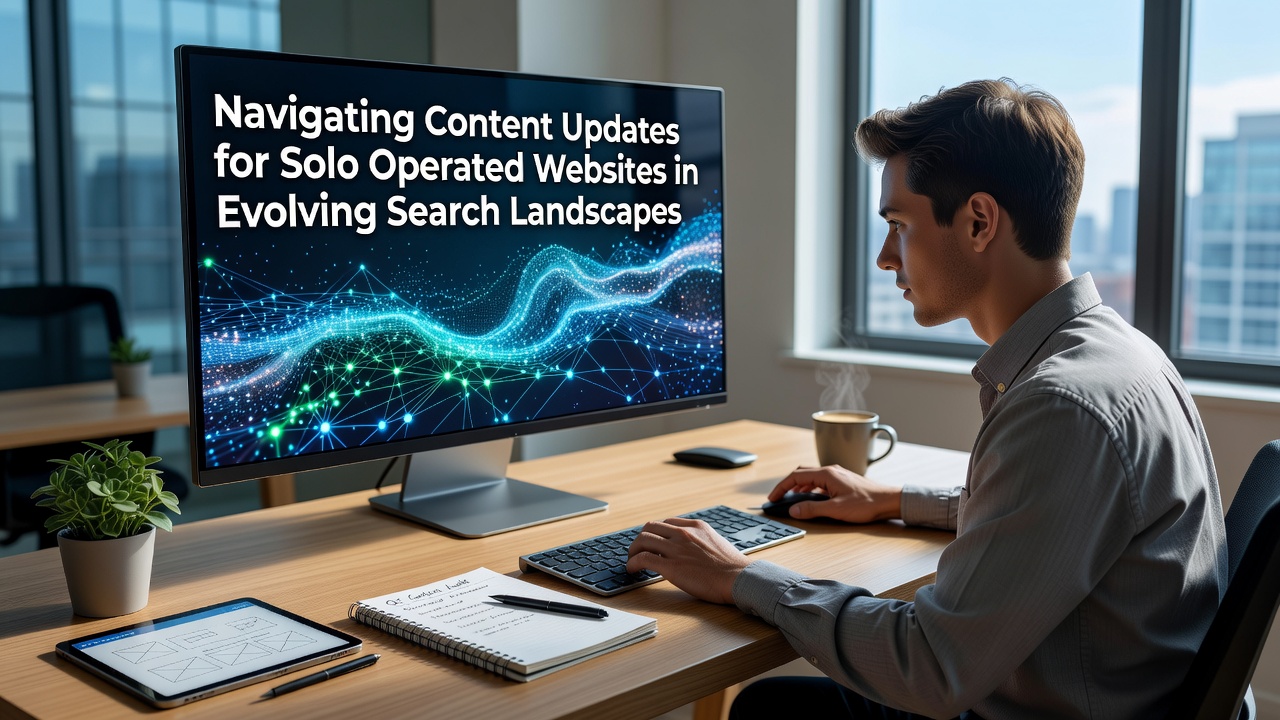 Navigating Content Updates for Solo Operated Websites in Evolving Search Landscapes